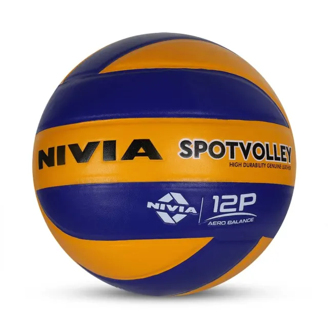 SpotVolley, As Per VFI-Standards Leather Match Volleyball – Nivia