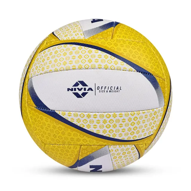 Super Synthetic Hand-Stitched Rubber Training Volleyball – Nivia