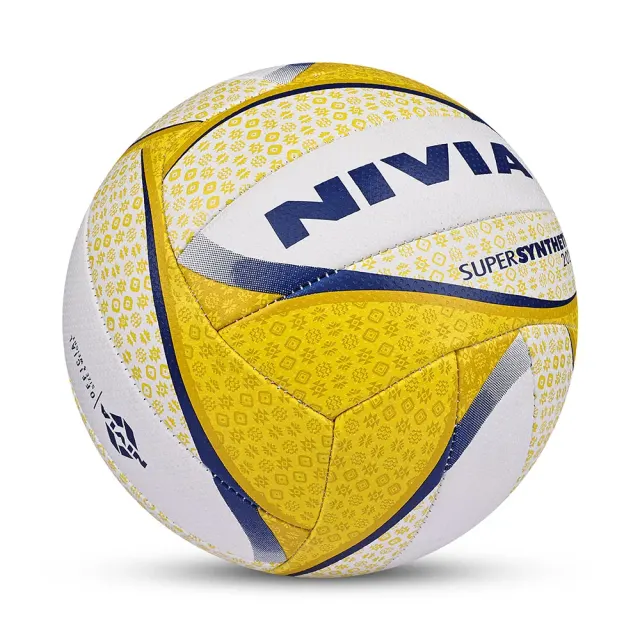 Super Synthetic Hand-Stitched Rubber Training Volleyball – Nivia