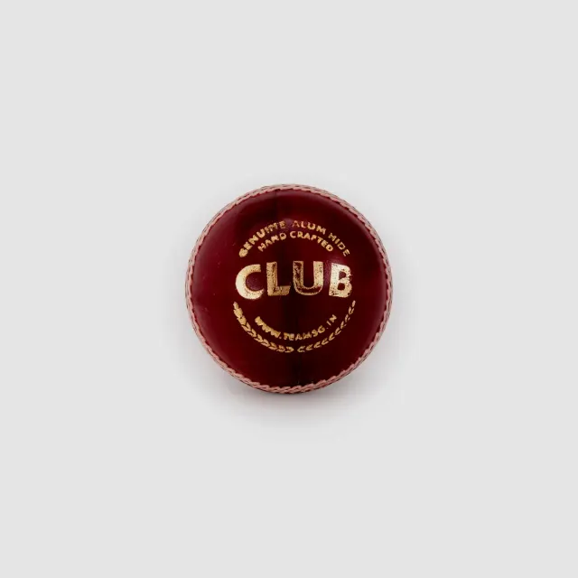 Club Red Cricket Leather Ball (Pack of 2) – SG