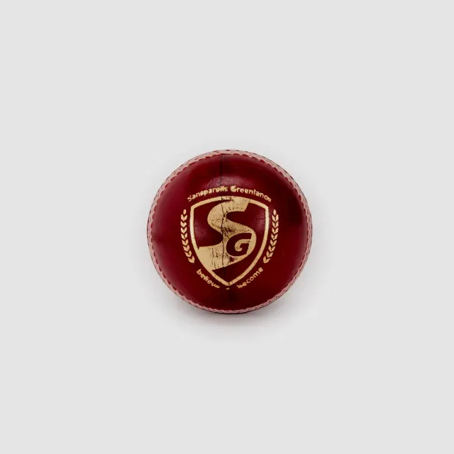 Club Red Cricket Leather Ball (Pack of 2) – SG