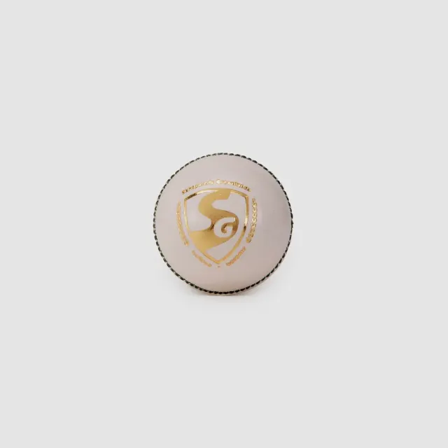 Club White Cricket Leather Ball – SG