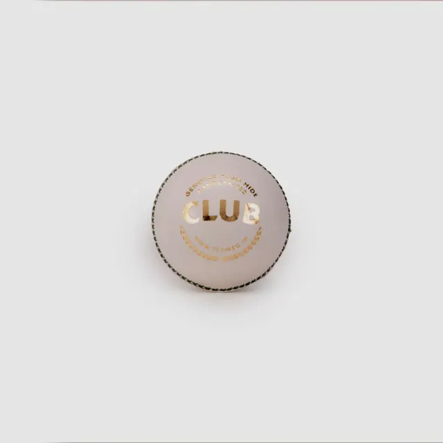 Club White Cricket Leather Ball – SG