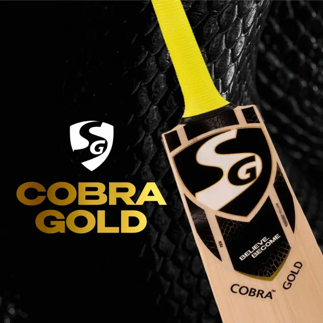Cobra Gold Kashmir Willow Cricket Bat – SG