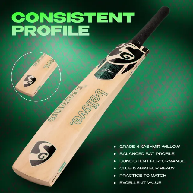 Cobra Icon Kashmir Willow Cricket Bat – SG