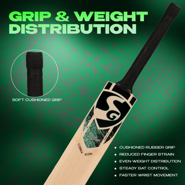 Cobra Icon Kashmir Willow Cricket Bat – SG