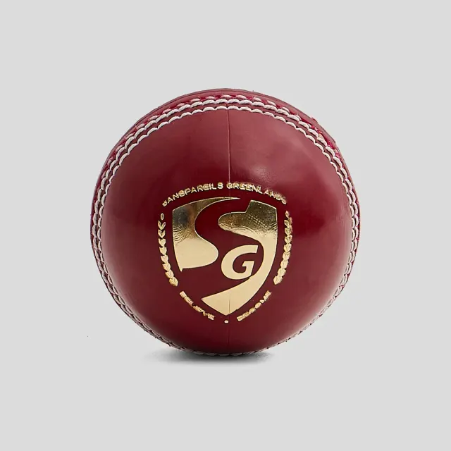 HP33 Red Cricket Leatherette Ball – SG