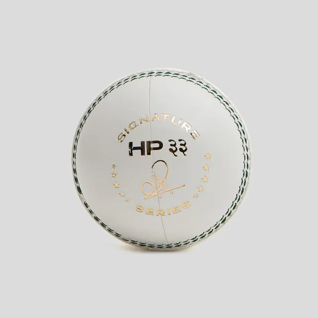HP33 White Cricket Leatherette Ball – SG
