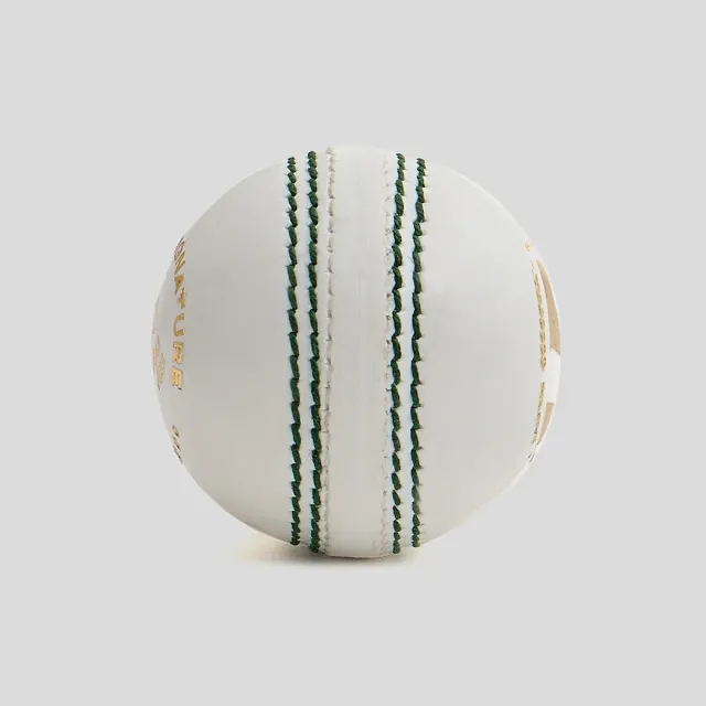 HP33 White Cricket Leatherette Ball – SG
