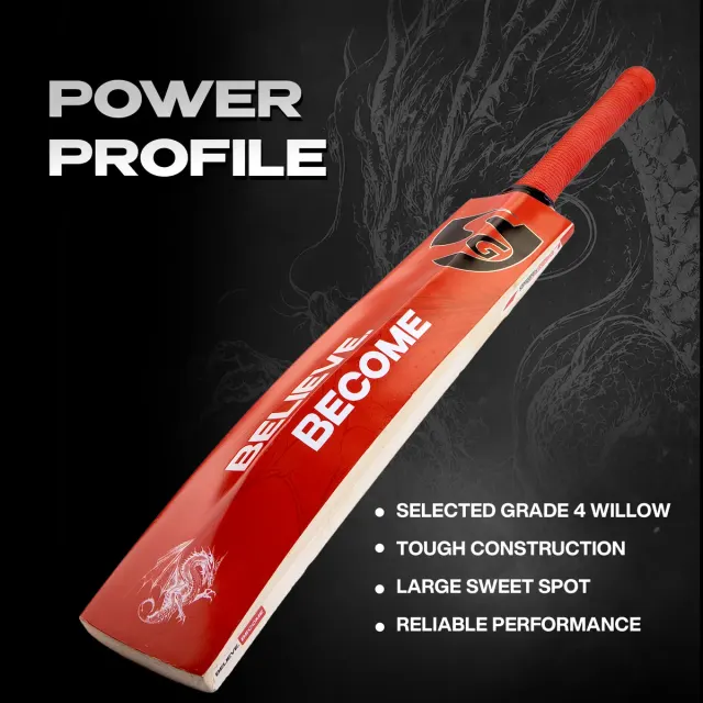 KLR Plus Kashmir Willow Cricket Bat – SG