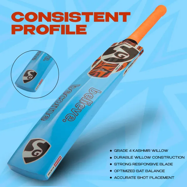 Maxcolor Kashmir Willow Cricket Bat – SG