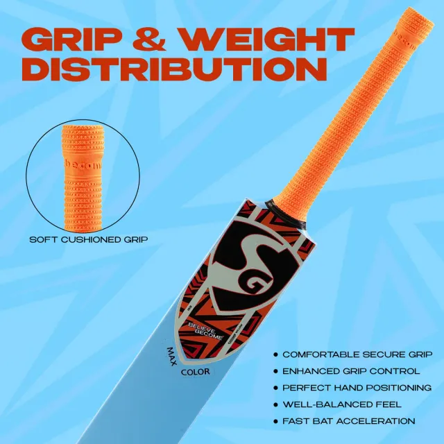Maxcolor Kashmir Willow Cricket Bat – SG