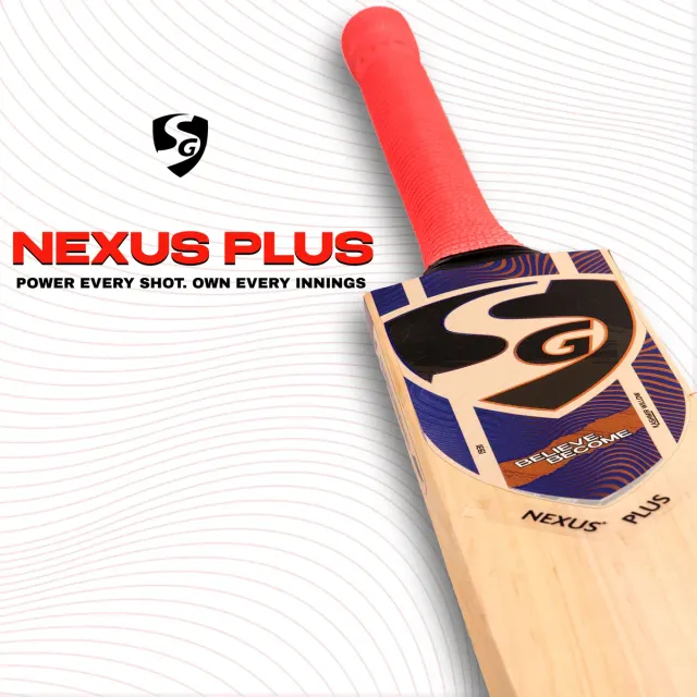 Nexus Plus Kashmir Willow Cricket Bat – SG