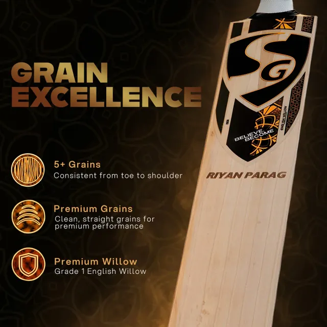 Riyan Parag English Willow Bat – SG
