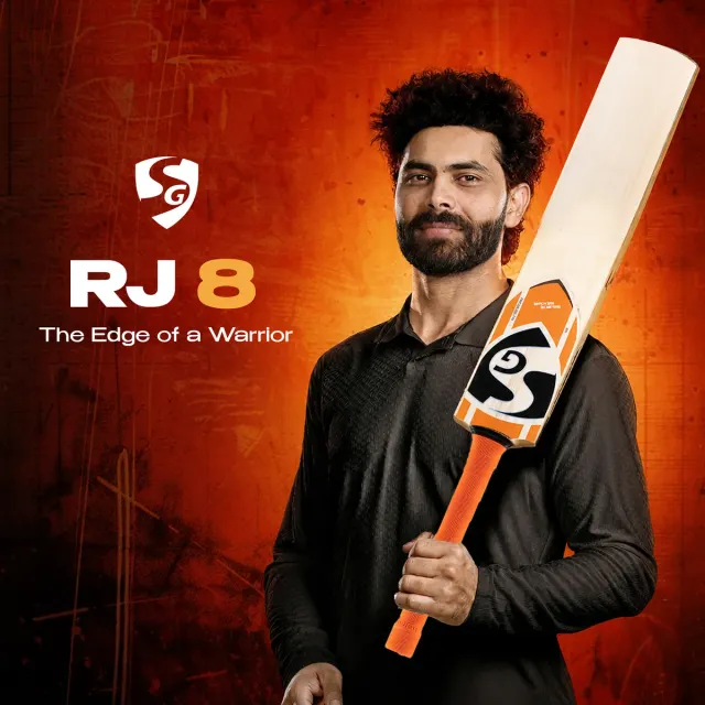 RJ8 R Jadeja English Willow Cricket Bat – SG