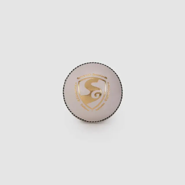 Shield 20 White Leather Cricket Ball – SG