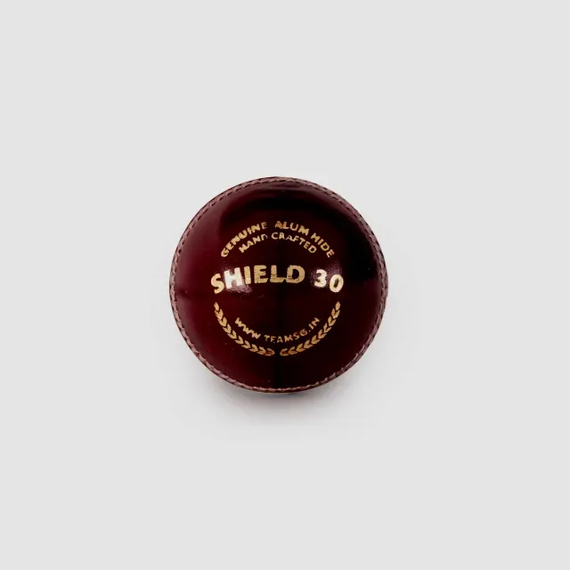 Shield 30 Red Cricket Leather Ball – SG