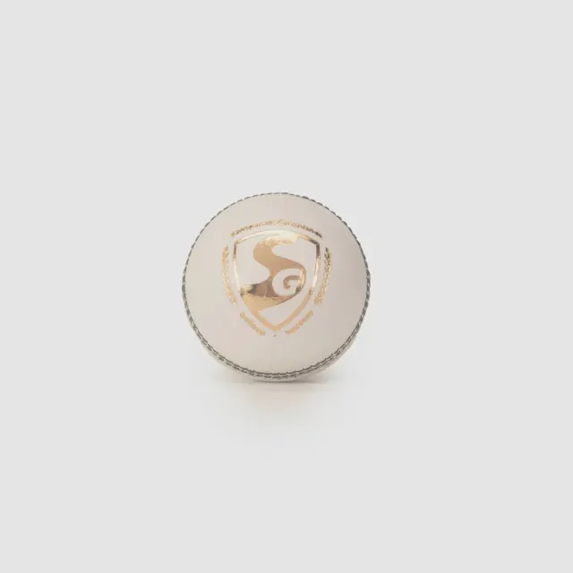 Shield 30 White Cricket Leather Ball (Sg) – SG
