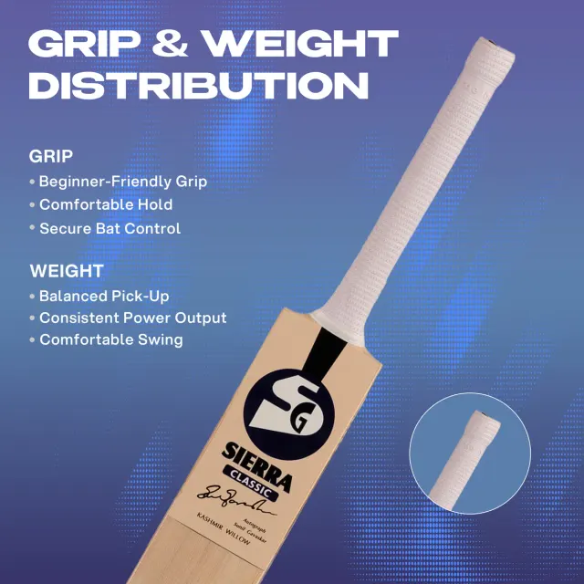 Sierra Classic Kashmir Willow Cricket Bat – SG