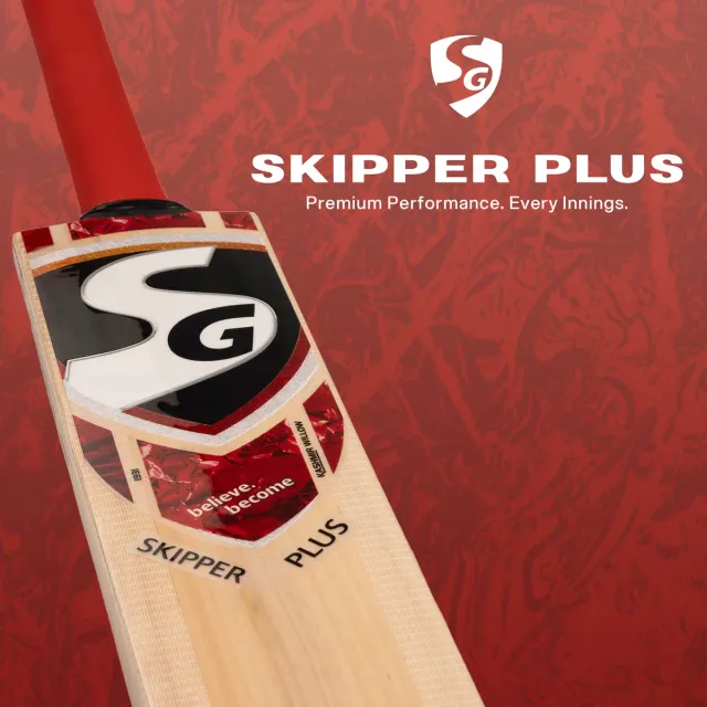 Skipper Plus Kashmir Willow Cricket Bat – SG
