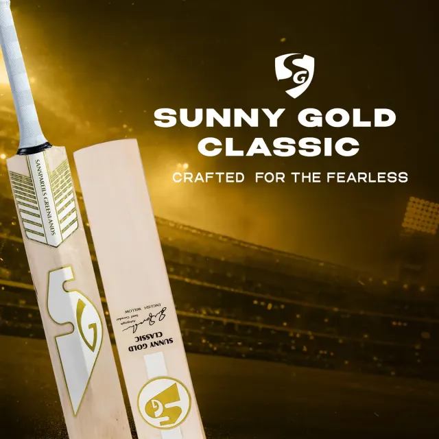 Sunny Gold Classic English Willow Cricket Bat – SG