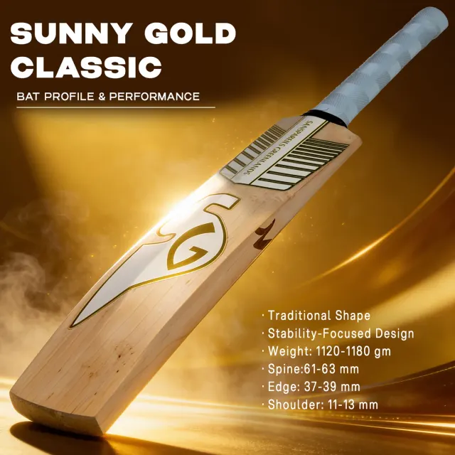 Sunny Gold Classic English Willow Cricket Bat – SG