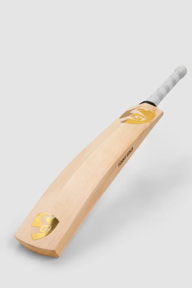 Sunny Gold Finest English Willow Grade 2 Cricket Bat (Leather Ball) – SG