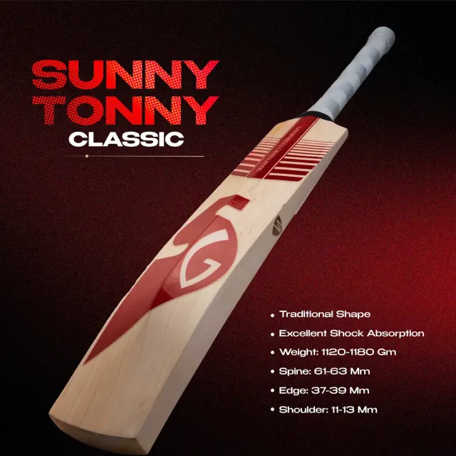 Sunny Tonny Classic English Willow Cricket Bat – SG