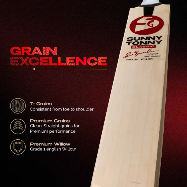 Sunny Tonny Classic English Willow Cricket Bat – SG
