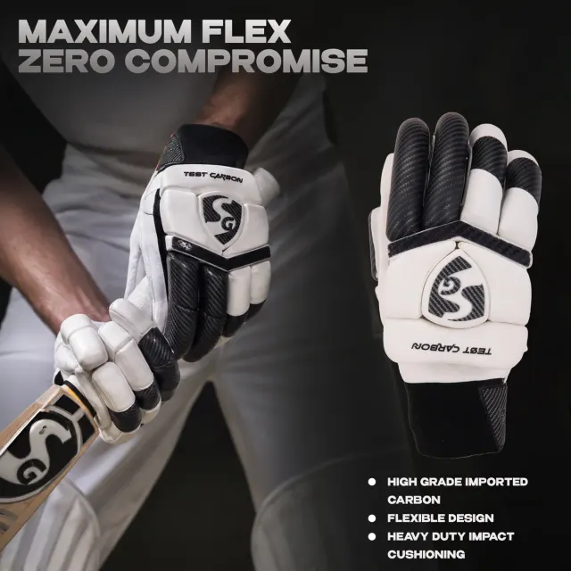 Test Carbon Batting Gloves – SG