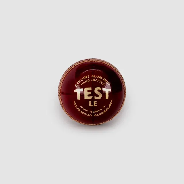 Test LE Red Cricket Leather Ball – SG