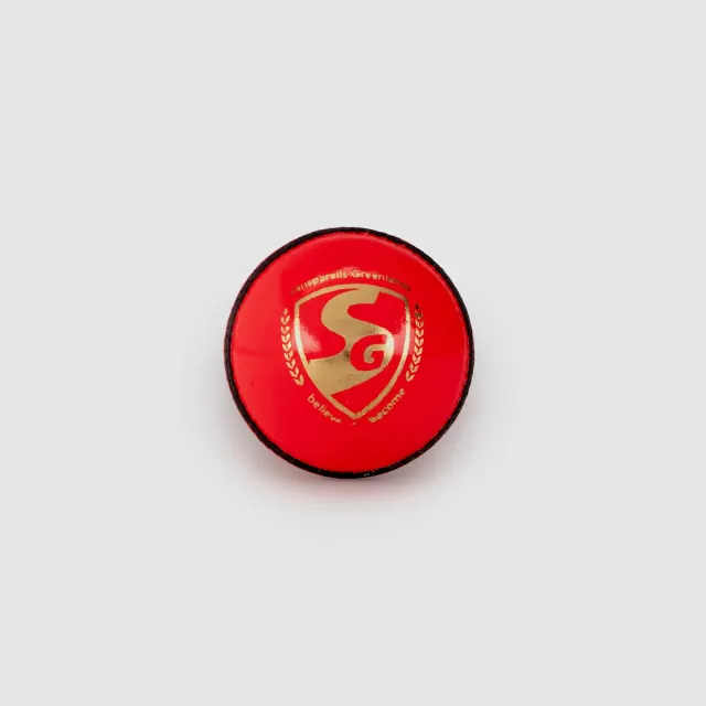 Test Pink Leather Cricket Leather Ball – SG