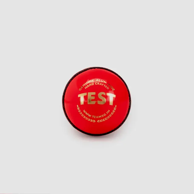 Test Pink Leather Cricket Leather Ball – SG