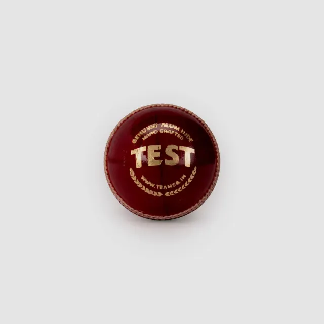 Test Red Leather Cricket Ball – SG