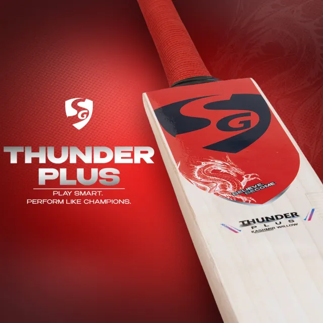 Thunder Plus Kashmir Willow Cricket Bat – SG