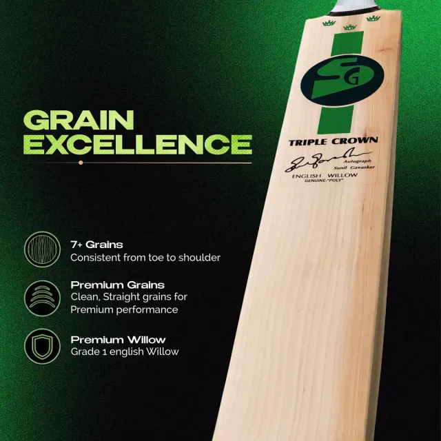 Triple Crown Original English Willow Cricket Bat – SG