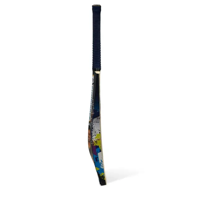 Sky Blue English Willow Cricket Bat (Full Sticker) – SS