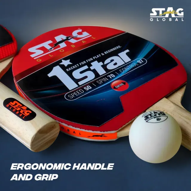 1 Star Table Tennis Playset (B0912JKM4S) – Stag
