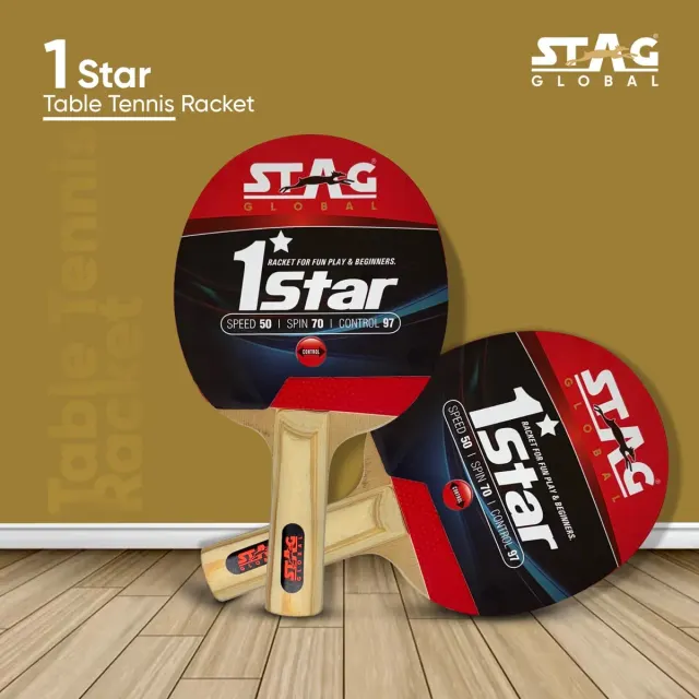 1 Star Table Tennis Racket – Stag