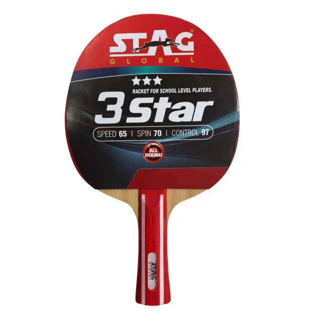 3 Star Table Tennis Racket – Stag