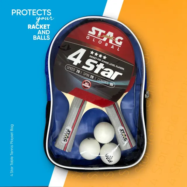 4 Star Table Tennis Playset – Stag