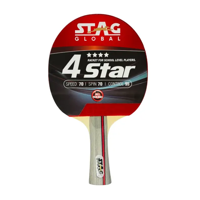 4 Star Table Tennis Racket – Stag