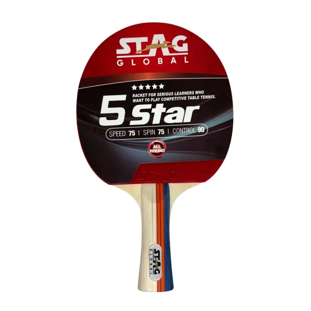5 Star Table Tennis Racket – Stag