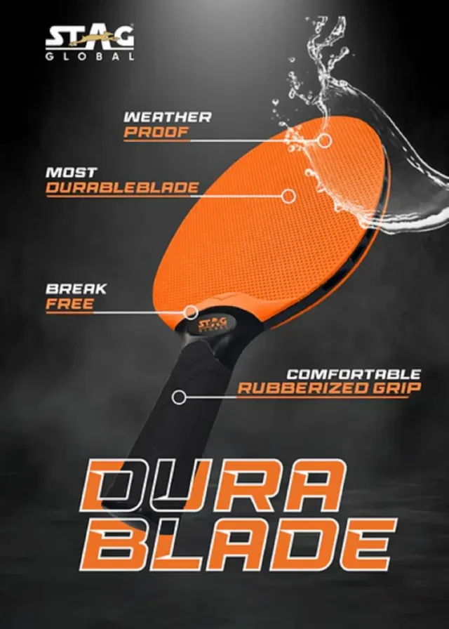 Anywhere Everywhere Dura Blade Table Tennis Playset – Stag