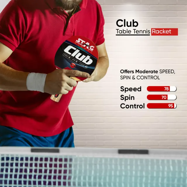 Club Table Tennis Racket – Stag