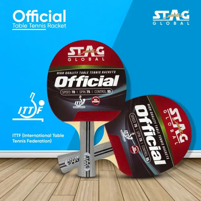 Official Table Tennis Racket – Stag