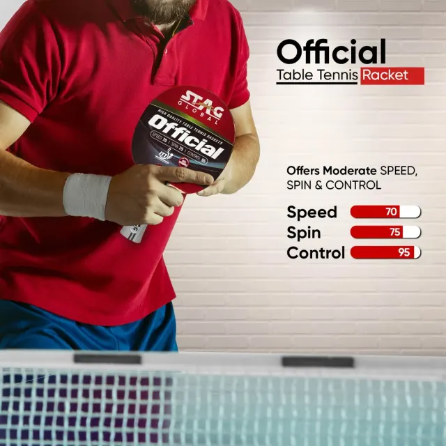 Official Table Tennis Racket – Stag