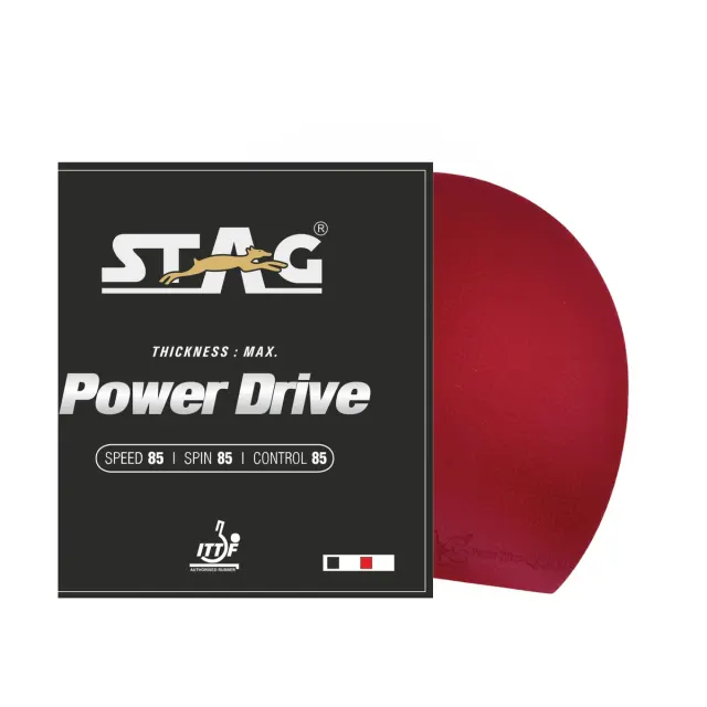 Power Drive Table Tennis Racket Rubber – Stag