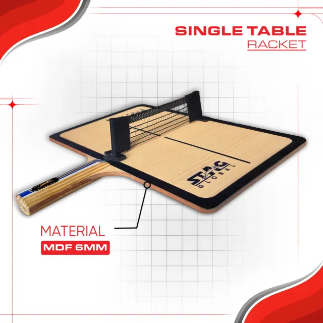 Single Table Tennis Trainer Racket – Stag