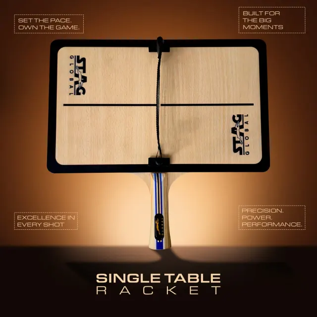 Single Table Tennis Trainer Racket – Stag
